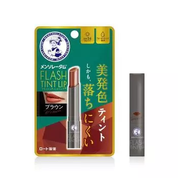 Mentholatum lip flash tint lip brown 2g [защита от ультрафиолета spf26, pa+++ без запаха]