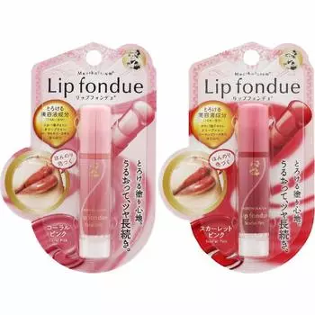 Mentholatum Lip Fondue Scarlet Pink Pink 4.2g+Coral 4.2g