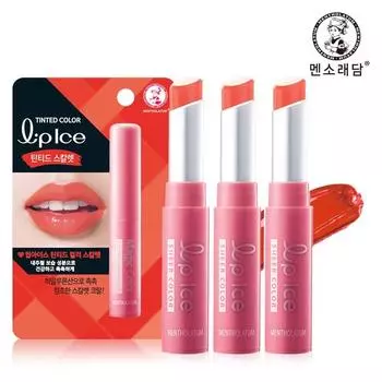 Mentholatum Lip Ice Tinted Color Scarlet 2 г, 3 шт., Tinted Scarlet