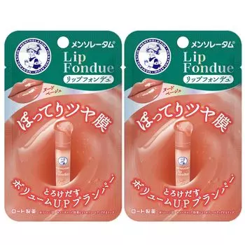 Mentholatum Lip Lip Fondue Nude Beige x2 Floral (Fujon Scent)