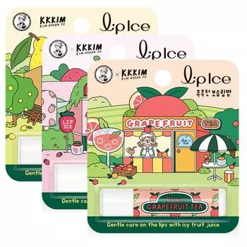 Mentholatum Melty Cream Lip Balm Lip Care Lips Лимон 3,5 г / Клубника 3,5 г / Грейпфрут 3,5 г, Лимон + Клубника + Грейпфрут, 1 шт.