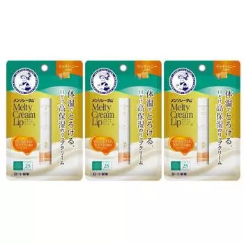 Mentholatum Melty Cream Lip Rich Honey 2.4gx 3 шт. набор Увлажняющий