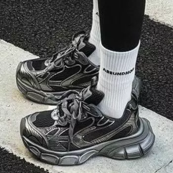 Meotina/женские кроссовки из натуральной кожи с круглым носком на плоской подошве, на платформе, на шнуровке, разноцветные, женская модная обувь, весенне-осенний белый цвет 40 35 чёрный