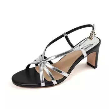 Meotina/женские сандалии с круглым носком на толстом высоком каблуке с пряжкой и узкой лентой, пикантный дизайн, женская модная профессиональная обувь, летняя обувь цвета: золотистый, серебряный 40