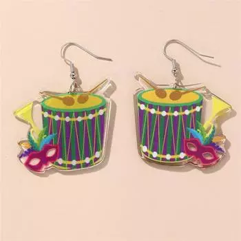Мерцайте и сияйте с нашими блестящими серьгами-барабанами для карнавала