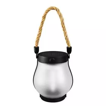 Мерцающее пламя солнечный фонарь два режима освещения двойная зарядка уличный водонепроницаемый подвесной фонарь светодиодная солнечная лампа 1pc