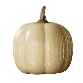 Мерцающие тыквы, Звездная ночь, Тыквенный фонарь с таймером, Светодиодные светящиеся мерцающие тыквы, Осенние украшения на Хэллоуин для дома S бежевый