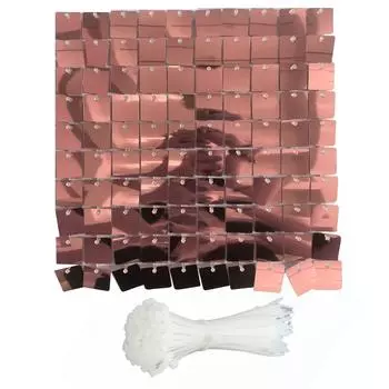 Мерцающий настенный фон 30x30 см, квадратная настенная панель с блестками, активируемая ветром, декоративный фон