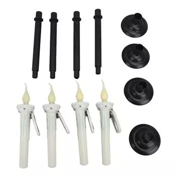 Мерцающий светодиодный конический подсвечник теплый белый свет датчик заката до рассвета IP65 водонепроницаемый солнечный