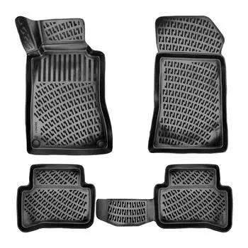 Mercedes Benz C-Series W203 (2000-2007) High-Quality and Durable Rubber Car Floor Mats - Odorless, Non-Slip, Long-Lasting