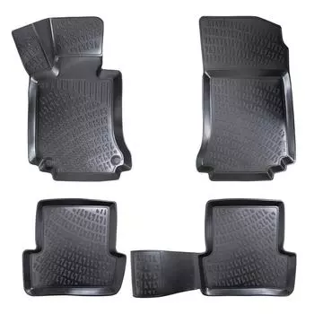 Mercedes Benz C-Series W204 (2007-2014) High-Quality and Durable Rubber Car Floor Mats - Odorless, Non-Slip, Long-Lasting