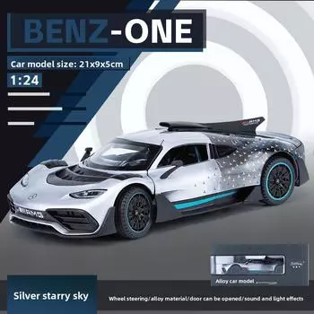 Mercedes One 124 Alloy Supercar Toy With Lights Inertia Drive Collector For