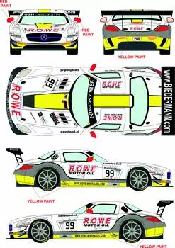 Mercedes SLS GT3 Car 2015 BES Silverstone Наклейка Набор Наклеек Наклейка RDE24/020 1/24 № 99