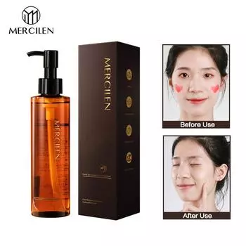 MERCILEN 185 мл Очищающее масло с черным чаем Нежное очищающее средство для лица, глаз и губ Очищающее масло для молочных растений