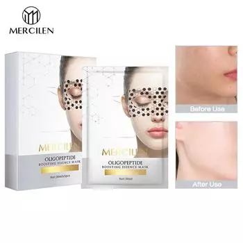 MERCILEN 5 шт. олигопептидная эластичная эссенционная маска, укрепляющая увлажняющая эссенционная маска против морщин и уменьшающая морщины