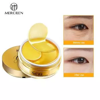 MERCILEN 60 шт. Золотая коллагеновая маска для глаз с змеиным ядом против морщин увлажняющая эссенция для глаз уход за кожей вокруг глаз