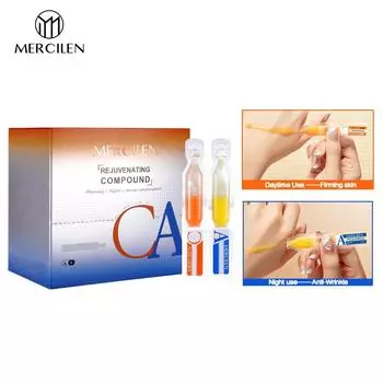 MERCILEN Morning C и Night A Essence Combination Moisturizing Moisturizing Увлажняющая и увлажняющая эссенция для лица против морщин против морщин