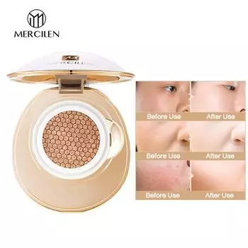MERCILEN Pearl Brightening Skin Care Air Cushion BB Cream Concealer Lasting Moisturizing Nude Makeup Light Foundation CC Cream