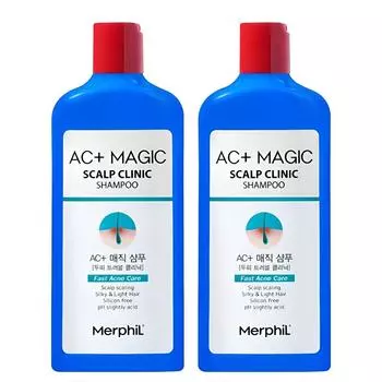 Merfil Seborrheic Scalp Шампунь с мягкой кислотностью / Угри на коже головы / Перхоть / Уход за кожей головы, 300 мл, 2 шт.
