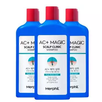 Merfil Seborrheic Scalp Шампунь с мягкой кислотностью / Угревая сыпь / Перхоть / Уход за кожей головы, 300 мл, 3 шт.