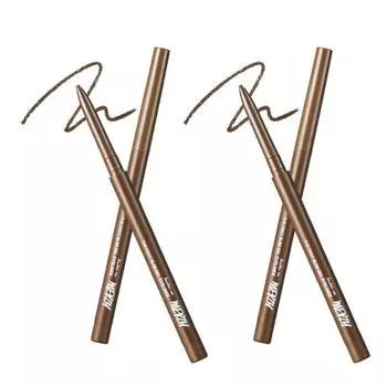 Подводка для глаз Merge the First Slim Gel Eyeliner 0,05 г, GS4 BROWN QUARTZ Коричневый кварц, 2 шт.