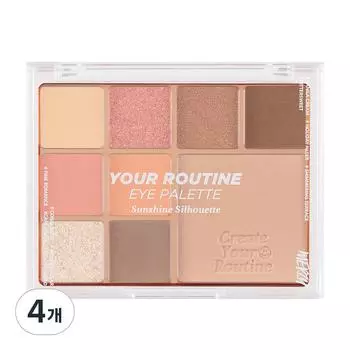 Merge Your Routine Eye Palette 12.2g, 01 Sunny Afternoon Tea Break, 4 pieces