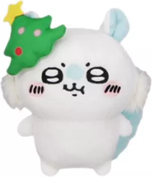 Merikuri Plush Toy Celebrate Christmas Momonga Single Item Official [Chiikawa] Chiika wa белый