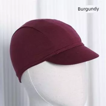 Merino Wool Lightweight Cycling Sports Cap Cycling Ski Helmet Liner Cap Sweat-Wicking Breathable Burgundy