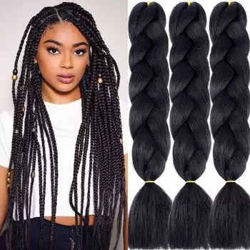 MERISIHAIR 24 дюйма женские длинные прямые синтетические волокна для наращивания волос Twist Jumbo плетение волос косплей парик красочный шиньон