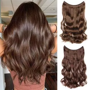 MERISIHAIR длинные прямые синтетические волосы для наращивания волос из химического волокна рыбной линии для женщин