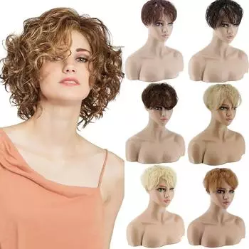 MERISIHAIR накладные 3D воздушные волосы для наращивания, искусственная бахрома, натуральная заколка для волос, светло-коричневые, высокотемпературные парики China