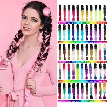 MERISIHAIR одинарный цвет омбре синтетические волосы для наращивания крючком твист Jumbo плетение длинные волосы