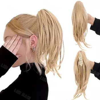 MERISIHAIR синтетические косички для наращивания волос в хвост, короткие прямые зажимы для волос в хвосте, шиньон для женщин, одежда в виде хвоста