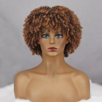 MERISIHAIR синтетические волосы коричневые, черные, серые короткие вьющиеся парики для женщин, повседневная одежда, афро-парики из термостойкого волокна T33-27
