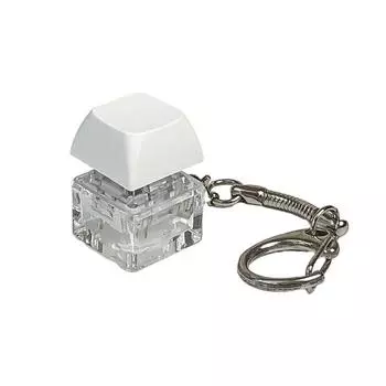 Merit +1 Muyu Декомпрессионная брелок-клавиатура с кнопками и пальчиковыми кнопками Антистрессовая игрушка белый