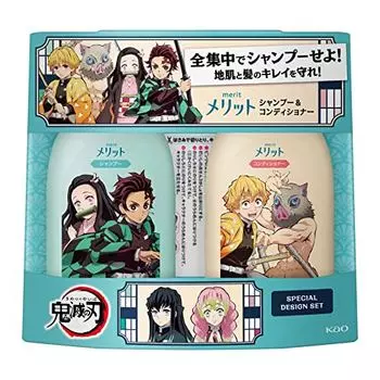 Merit Шампунь и кондиционер Demon Slayer: Насосная пара Kimetsu no Yaiba Design