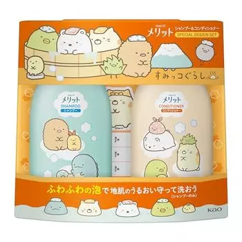 Merit Шампунь и кондиционер для тела, пара дозаторов Sumikko Gurashi Design Set 960 мл