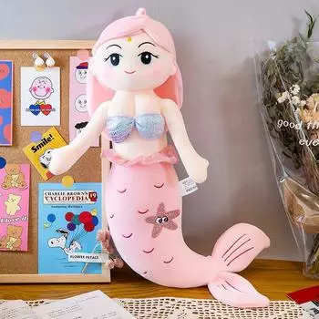 Mermaid Stuff Toy Stuffed Plush Soft Doll Cushion Girls Birthday Gifts Kids 40cm/15.7inch