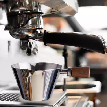 Мерная чашка для эспрессо, кофе, латте-арт, вспениватель молока серебряный