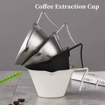 Мерная чашка для кофе на 100 мл со шкалой, пищевая полированная поверхность, эргономичная ручка, дизайн, чашка для эспрессо, кухонный инструмент 100ML белый