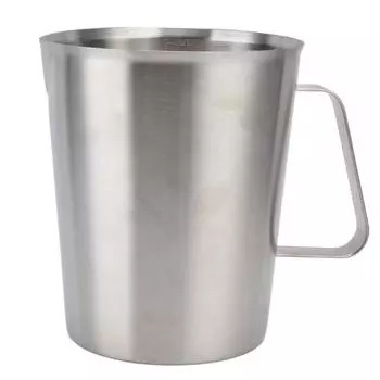 Мерная кружка из нержавеющей стали 304, устойчивая к коррозии, чашка для вспенивания молока и кофе со шкалой для дома