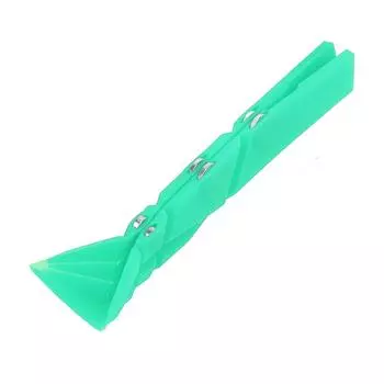 Мерная ложка 3 в 1 с плоским дном, силиконовая, магнитная, складывается плоско, кухонный инструмент, зеленая зелёный