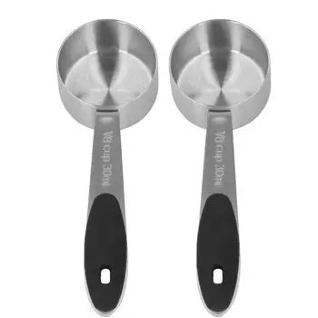 Мерная ложка для кофе Long Coffee из нержавеющей стали для кофе, чая, сухого молока, ручка, мера, посуда, сталь, 30 мл,