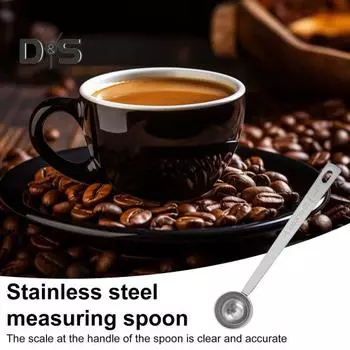 Мерная ложка из нержавеющей стали с длинной ручкой, кофейная ложка, столовая ложка 5 мл, 10 мл, 15 мл, 20 мл, 30 мл, кухонный прибор для измерения количества молотого кофе 5ML