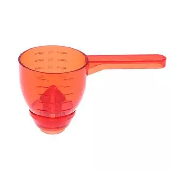 Мерная воронка со шкалой, многоцелевой профессиональный кухонный измерительный инструмент, воронка для порошка для кемпинга, выпечки, приправ синий