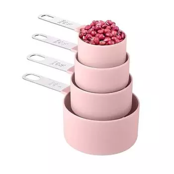 Мерные чашки 6,7*3,7*2,3 дюйма из нержавеющей стали с маркировкой объема