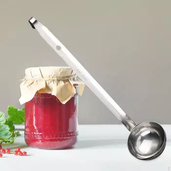 Мерный ковш для супа из жаростойкой нержавеющей стали для тяжелых условий эксплуатации 10oz