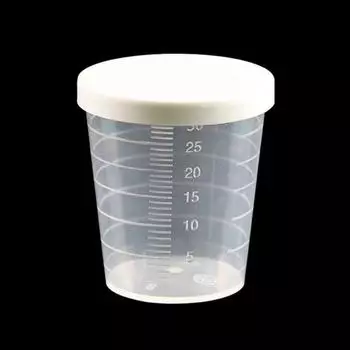 Мерный стакан 30 мл пластиковый прозрачный с градуировкой 30ml