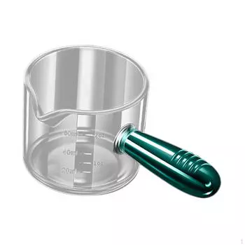 Мерный стакан для кофе, графин, две единицы измерения, многоцелевой стакан для эспрессо, маленький стакан для молока brown and 60ml