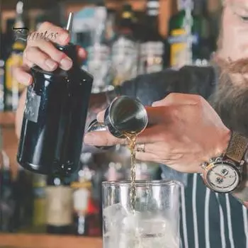 Мерный стакан для вина, мерный стакан для коктейлей из нержавеющей стали со шкалой, инструмент для розлива вина для кухонного бара серебряный